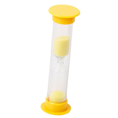 Gazechimp Mini Sanduhr, 2/3/5 Minuten, Kunststoff – 2 Minuten Gelb - 9