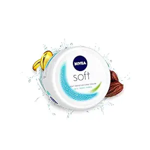 NIVEA Soft Light Moisturizer for Face, Hand & Body, Non-Sticky Cream with Vitamin E & Jojoba Oil, 500 ml