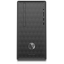 HP Pavilion 590-a0101ns - Ordenador de sobremesa (AMD E2-9000, 4GB RAM, 1TB HDD, AMD Radeon R2, Sin sistema operativo), Color Negro, Con Teclado QWERTY y Ratón