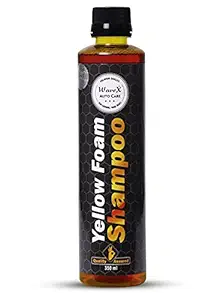 WaveX Colour Foam Car Shampoo 350 ml | Produces Thick Yellow Colour Foam