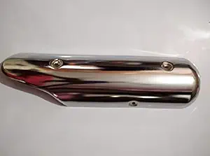 Autofetch BS4 Modal Bullet Chrome Heat Protection Guard/Shield/Cover for Royal Enfield Classic 350