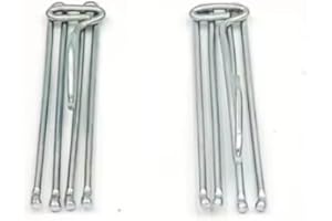 MERCERÍA SUANCES Gancho Cortina Plisar Frente, Ganchos de Cortina metálicos, 30 Unidades (Gancho en Superior (Derecha en la fotografía))