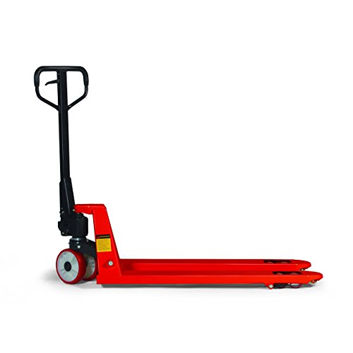 Stabilux Gabelhubwagen, Traglast 2500 kg, Gabellänge 1150 mm, Polyurethanräder, rot, 3 Jahre Qualitätsgarantie - 2