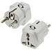 Produktbild Plakaway® Reisestecker / travelplug / Adapter plug universal auf DE (150 Länder auf DE Schuko) Reiseadapter mit DE Stecker.,Reiseadapter USA / Honkong auf Euro-Stecker - STECKDOSENADAPTER von USA , Universal Steckdosen Reiseadapter UK, USA zu EU (DE) Anschluss - Weiss (kompatibel mit: Clarisonic mia2 ,philips, oral b, samsung etc...)
