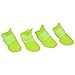 Produktbild TOOGOO (R)fluoreszierend gelb L, Haustier Schuhe Hundeschuhe Gummi Hund Wasserdichte Regen Stiefel
