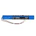 Produktbild LULUVicky DAB-Digitalradiobatterie, 5200mAh / 19,24Wh 3,7 V DAB Digital-Akkus for LC18650-2P Move 400D (Farbe : Blau, Größe : 132.05 x 18.90 x 18.90mm)