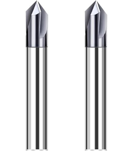 Fresa Per Smussatura 90° In Acciaio Tungsteno - Utensile CNC Per Intaglio E Smusso, Diametro 12mm, Lunghezza 75mm - Foto 8