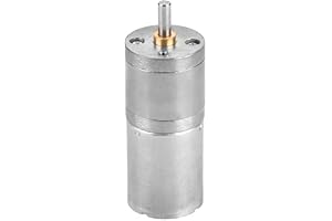 DC 12V växelmotor, elektrisk växelmotor med högt vridmoment med mikrohastighetsreducerare 25GA-370 Centrisk axel 25 mm elmotordiameter (12V 10RPM)