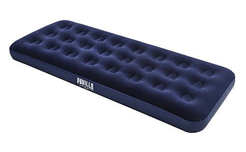 Bestway - Colchón flocado hinchable, 185 x 76 x 22 cm, color azul (67000000)
