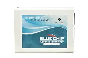 BLUECHIP TV Voltage Stabilizer for (140 cm) Upto 55 inch TV Set top Box & Home Theatre |Automatic Voltage Stabilizer ( Sea-Green) (Working Range: 90-290V; 2.8A)