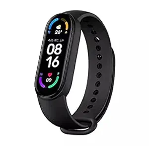 Asseltec M6 Smart Watch Band Fitness Heart Rate with Activity Tracker Waterproof Like Steps Counter, Calorie Counter, BP Touchscreen & Compatible with Android, iPhone, iPad Device