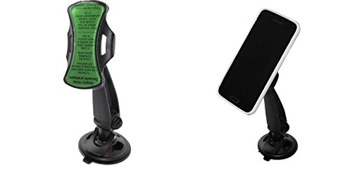 GripGo with Long Arm Universal Car Mobile Cell Phone Mount WindShield Dashboard GPS Holder Cradle Stand Hands Free