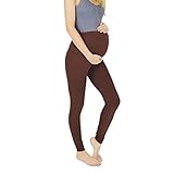 Women's Wardrobe Winter Maternity Fleece Lined Cotton Leggings Thick and Soft