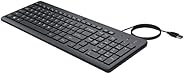 HP 150 Wired Keyboard, Quick, Comfy and Ergonomically Design, 12Fn Shortcut Keys, Plug and Play USB Connection