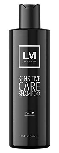LEON MIGUEL Sensitive Care Shampoo - Aufbauendes Shampoo für trockene Kopfhaut - Exklusive Pflegeformel für maximales Volumen (FOR MEN)