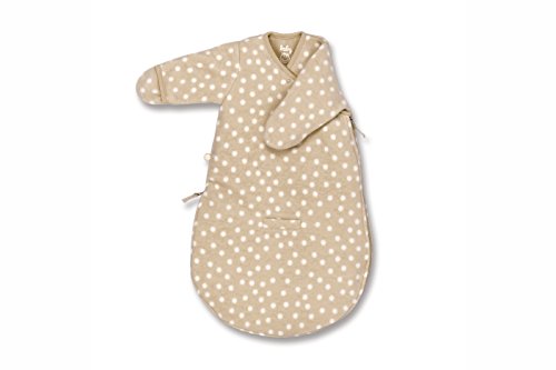 Baby Boum Unisex Baby 60cm Long Super Soft Car Seat Sleeping Bag with Arms and Scratch Mitts Crunchy Beige 0-3 Months