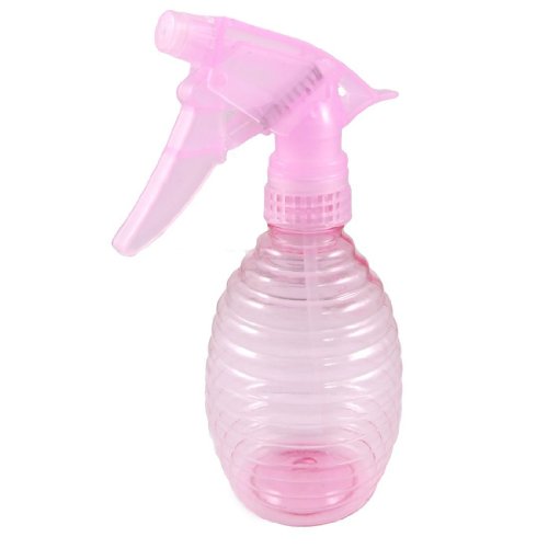 Gleader Tear Drop Design Hairdressing Floral Plants Water Sprayer 350ml Clear Pink