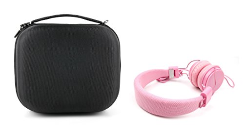 Preisvergleich Produktbild DuraGadget´s stabile und geräumige Spielebox für das Auto inkl. rosaner Kopfhörer