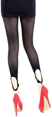 Tie Back Opaque Footless Tights | One Size Fits UK 8 - 12
