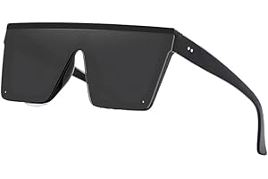 ZARCHE Oversized Square Sunglasses Large Lens Shades Fashion Sun Glasses Women Men