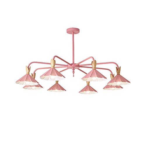 Preisvergleich Produktbild GENGJ Nordic Macaron Schmiedeeisen Kronleuchter LED Wohnzimmer Schlafzimmer Restaurant kreative Persönlichkeit warm romantisch sechs Spinne