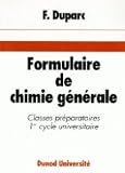 Image de Formulaire de chimie générale