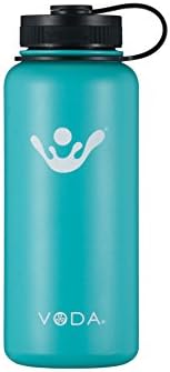 VODA Flask Insulated Flask, Cyan, 32 oz.