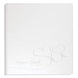 Lieferumfang: 1 Goldbuch Gästebuch Cuore, 48004, Größe: 23 x 25 cm, Seitenanzahl: 176 weiße Blankoseiten Schreibpapier, Material: Beschichtetes Papier, Farbe: Perlmutt