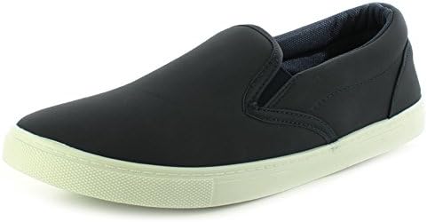 Croft Originals New Mens/Gents Navy Synthetic Nubuck Slip On Shoes - Navy - UK Size 11