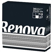 3x Renova Pocket Tissues - 4 Colours (Black Tissues - 3x10 units pack)