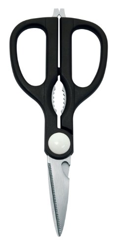 Wedo 97785 Allzweckschere (Edelstahl, Nußknacker und Schraubendreher, 21,5 cm) schwarz