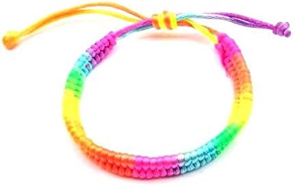 Bright Neon Girls Kids Children Friendship Bracelet Wristband Party Shamballa Type Jewellery