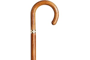SEGORBINA DE BASTONES S & B - Bastone da passeggio in legno di faggio, leggero, 0,3 kg, realizzato a mano in Spagna, 92 cm