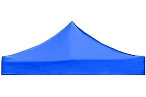 QMJDDYMX Pop Up Canopy Replacement Blue Top Canopy Replacement Cover 3x3m 420D Oxford Cloth Waterproof Replacement Gazebo Covers Sunshade Canopy Cover For Outdoor Garden Blue (Top Only)