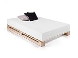 1 x Palet Barnizado echo con madera de palet reciclado de 105 x 190 x 15 cm, peso 35 kg