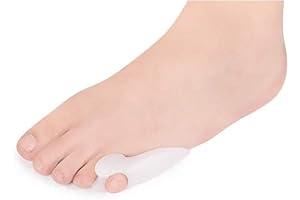 ANGGREK Bunionette Correcteur,6 PCS Correcteur Petit Orteil Silicone Gel pour Hommes et femmes, Prothese Attelle Bunionette pour Marteau Orteil, Une Taille pour Tous Ecarteur Petit Pied