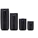 Price comparison product image Mouchao Neoprene Dslr Camera Lens Pouch Protector Bag Case Set 4 Pack By Altura Photo Black