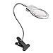 Produktbild Lupenleuchte Led Standfuß - Vergrößerungsglas Lupe Mit Licht Und Ständer- Kosmetiklampe Uhrmacherlupe - Arbeitslampe 8 30-Fach Vergrößerung Mit Led-tageslicht Und Klemme