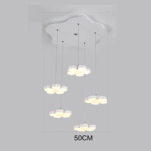 LXSEHN Modern Minimalist Creative Wrought Iron Plum Chandelier, Warm Living Room Bedroom Study Restaurant Bar Table Chandelier Pendant illumination Lamps lanterns (Color : Remote contorl-5 lamp)