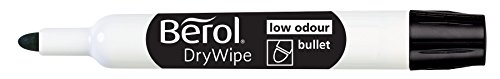 Berol Dry Wipe Bullet Tip Whiteboard Marker - Assorted Colours (Pack of 96)