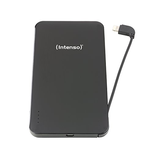 Intenso 7335520 Powerbank S5000-i Dual Slim externes Ladegerät (5000mAh, für Smartphone/Tablet PC/MP3 Player/Digitalkamera/Apple iPhone/iPad) inkl. Apple Lightning Kabel schwarz - 2