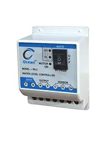 OS Ocean Sales Fully Automatic Water Level Controller and Indicator with 3 Sensor for Monoblock Motor, White