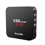 [RK3229 CPU de cuatro núcleos] Desarrollado por la CPU de alto rendimiento RK3229 de cuatro núcleos, V88 Plus podrá reproducir videos 4K con decodificación H.265, H.264 y VP9. También cuenta con HDR 10, HD 2.0a y una GPU Mali-400MP2.