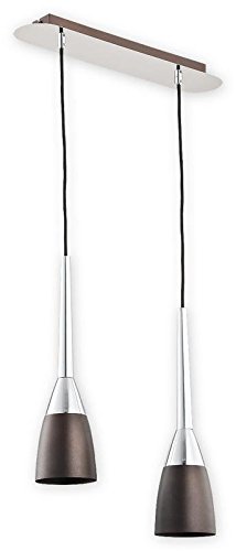 Preisvergleich Produktbild LEMIR Estiva Rost Wenge + Chrom - Deckenlampe Deckenleuchte / O2502 W2 RW