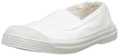 Bensimon - E15002 - TENNIS ELASTIQUE ENFANT - Baskets Basses- Mixte Enfant - Blanc - 23 EU