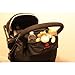 Diono Durable Black Buggy Buddy Stroller Organizer With Waterproof Construction Prevents Leaks