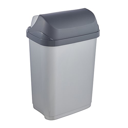 OKT 10453160000 Mülltonne ‚Roll-Top‘ 10 L, silber / anthrazit - 2
