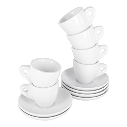 Luxpresso-extra-dickwandige-Espressotassen-Ristretto-Autentico-wei-aus-Porzellan-6-Stck