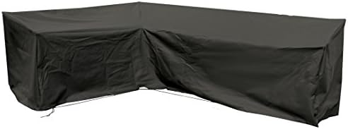 Carran Furniture Sandbanks Extra Large Modular L Shape Sofa Cover in Black for Outdoor Garden