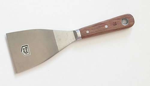Malerspachtel Set 25+38+50+63+75+100mm durchgehend vernietet Spachtel Stielspachtel Edelstahl rostfrei Malerspachteln Schaber - 8